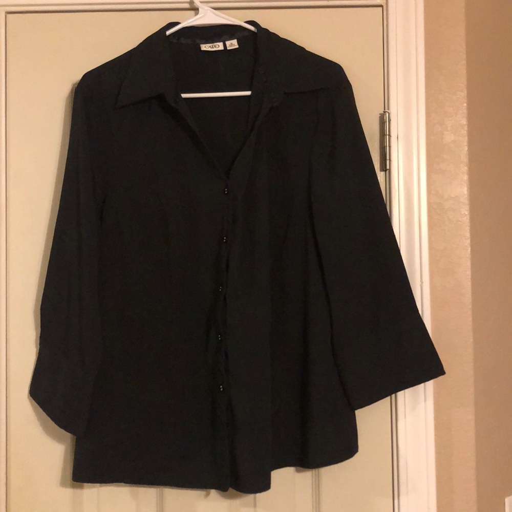 Cato button down top